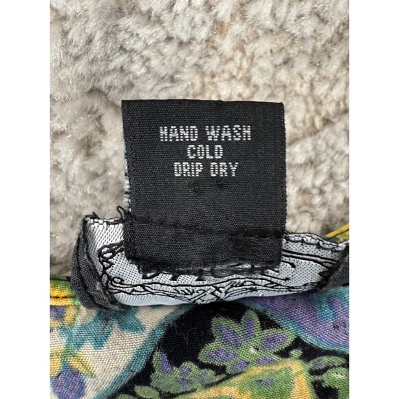 Angie Sz S Boho Paisley Artsy V Neck Whimsigoth Tunic Top Short Sleeve Colorful - Picture 6 of 7